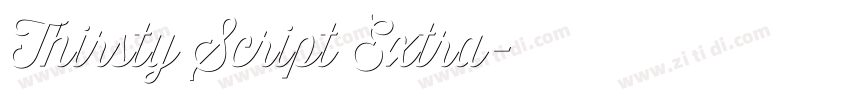 Thirsty Script Extra字体转换